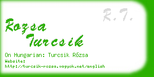rozsa turcsik business card